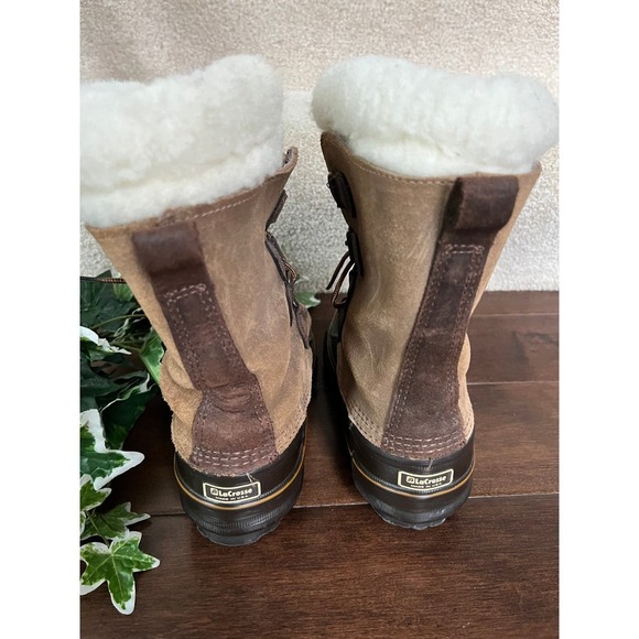 La Crosse beige snow/duck lace up boots size 6 - Picture 4 of 5